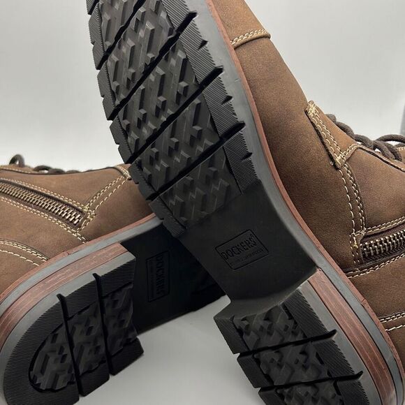 Dockers Mens Rawls Rugged Lace-up Synthetic Leather Lugged Sole Cap Toe Boot M12 - Picture 5 of 11